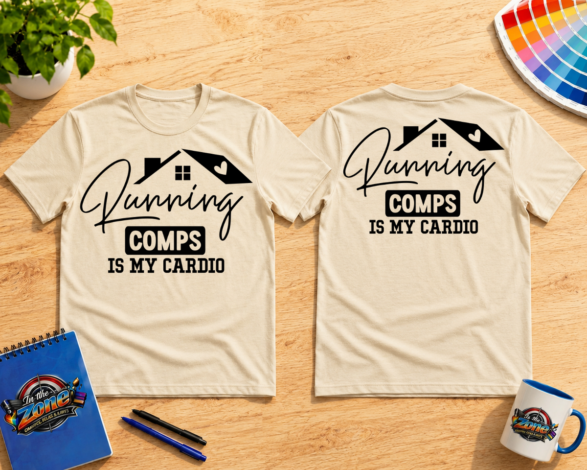 Running Comps Is My Cardio Realtor Graphic T-Shirt – Funny Real Estate Agent Shirt