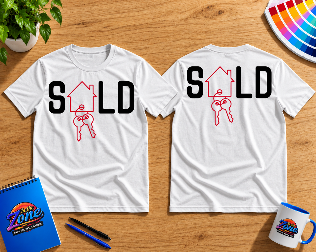 SOLD House & Keys Graphic T-Shirt – Realtor Real Estate Agent Shirt