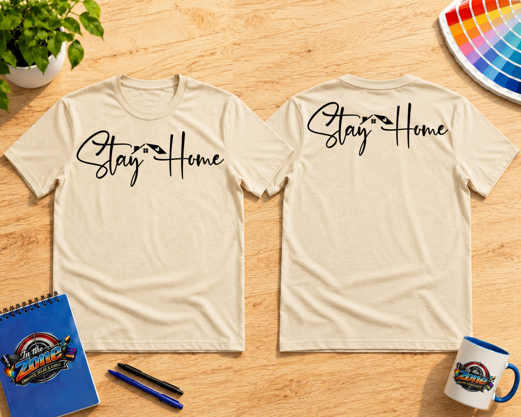 Stay Home Realtor Graphic T-Shirt – Real Estate House & Key Shirt