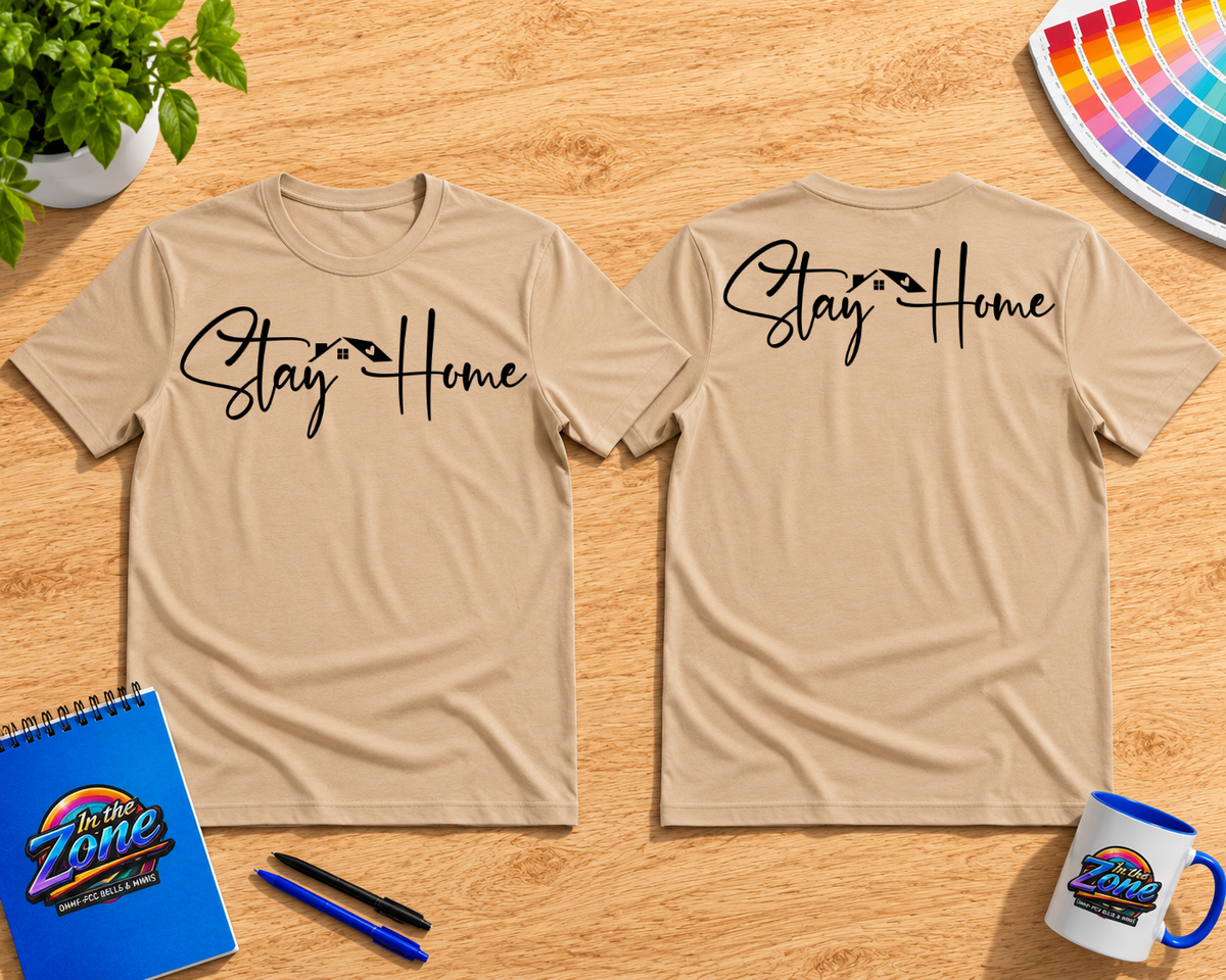 Stay Home Realtor Graphic T-Shirt – Real Estate House & Key Shirt