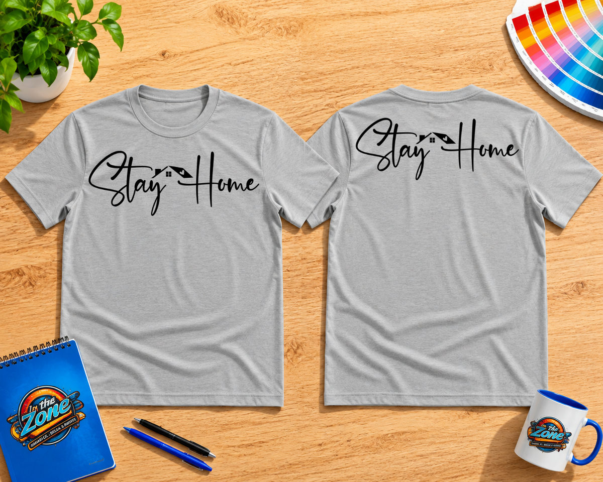 Stay Home Realtor Graphic T-Shirt – Real Estate House & Key Shirt
