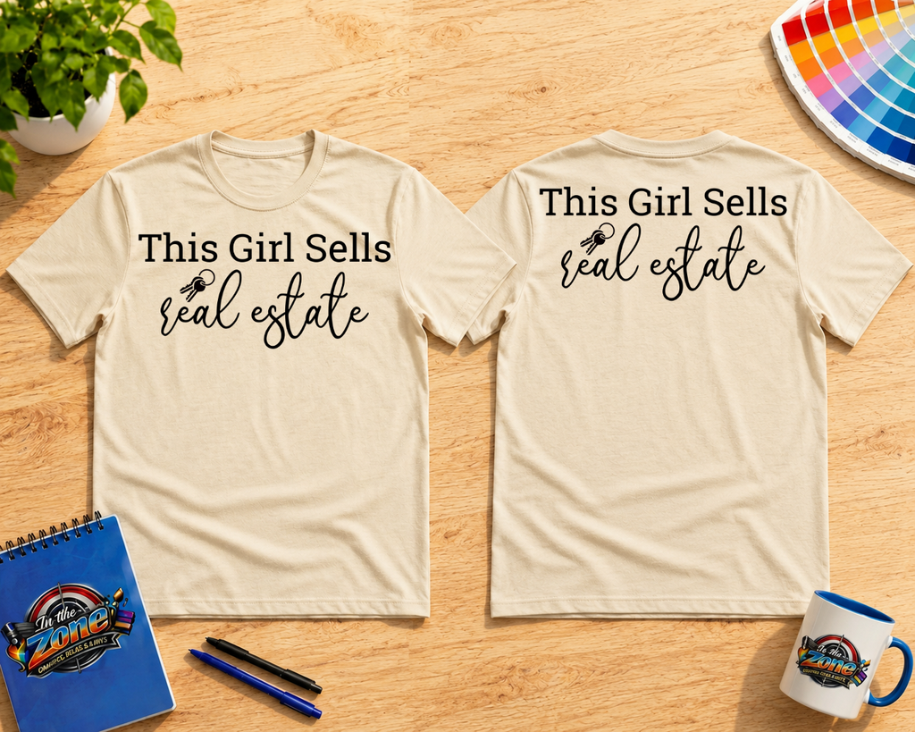 This Girl Sells Real Estate Graphic T-Shirt – Women’s Realtor & Real Estate Agent Shirt