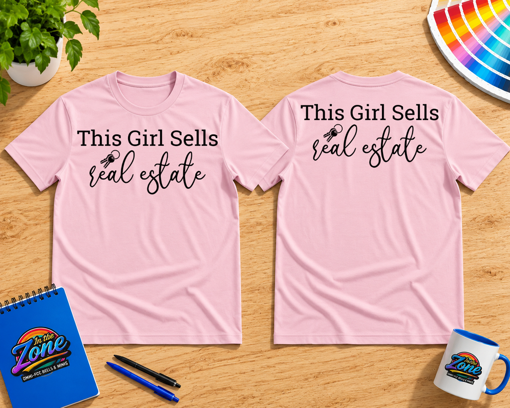 This Girl Sells Real Estate Graphic T-Shirt – Women’s Realtor & Real Estate Agent Shirt
