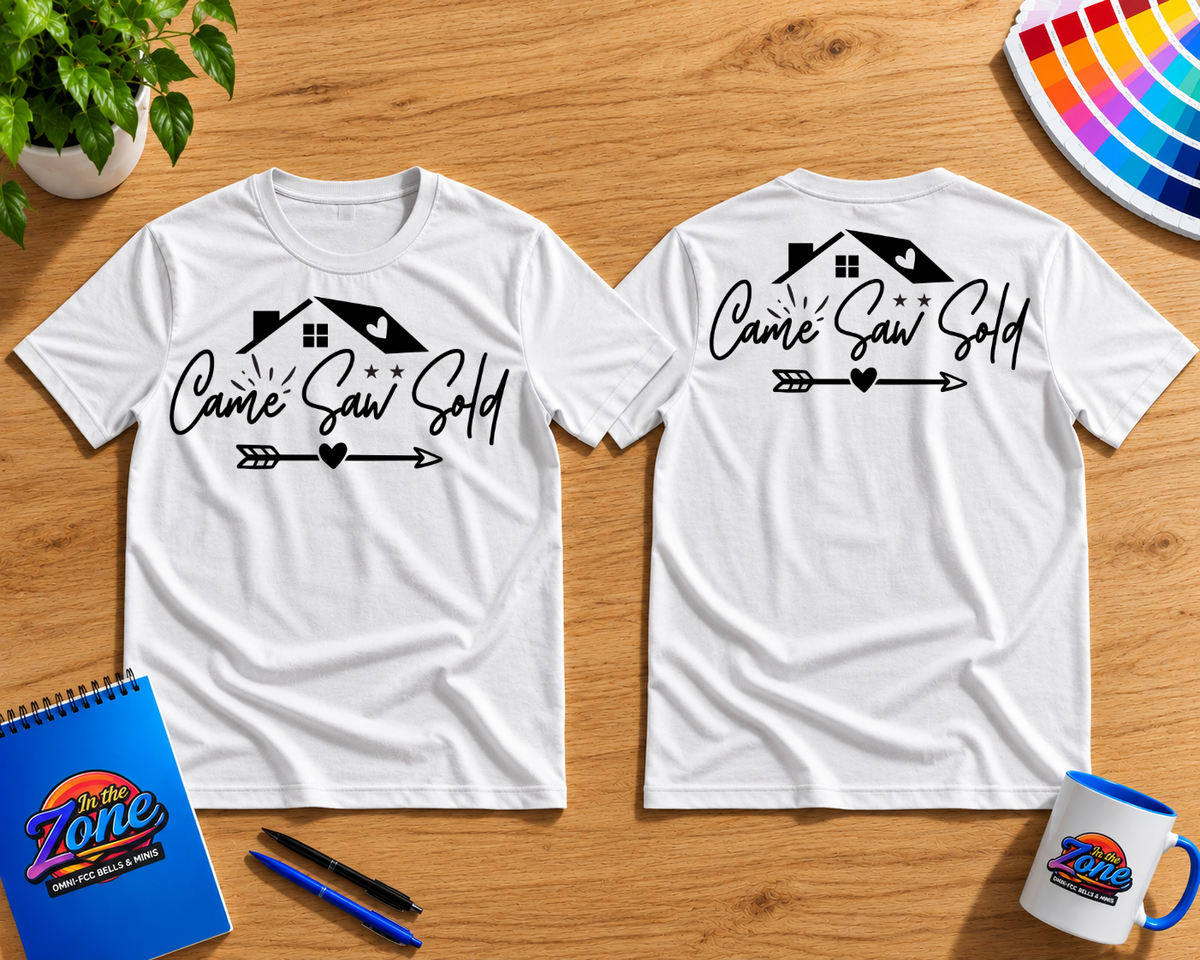 Came Saw Sold Realtor Graphic Shirt | Real Estate Agent Gift