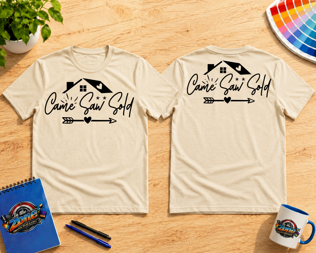 Came Saw Sold Realtor Graphic Shirt | Real Estate Agent Gift