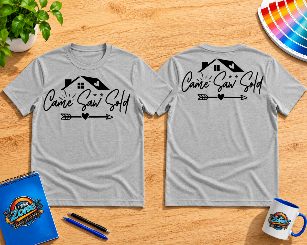 Came Saw Sold Realtor Graphic Shirt | Real Estate Agent Gift