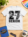 Class of 2027 Senior Graphic T-Shirt | Graduation Year 27 Senior Shirt