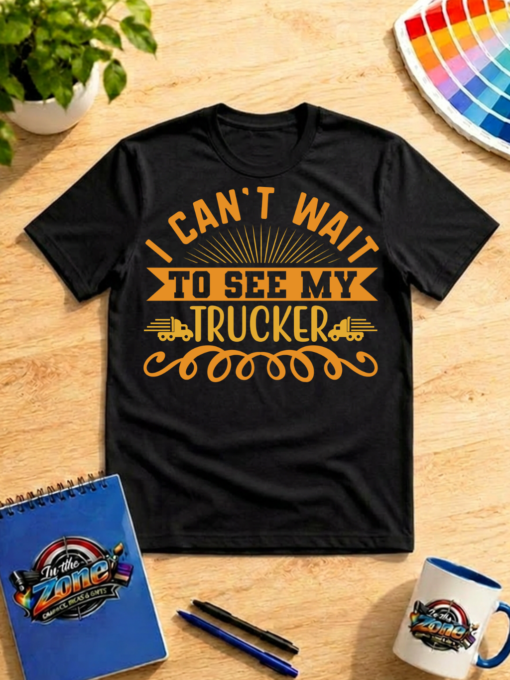 I Can't Wait to See My Trucker Graphic Shirt | Trucker Wife & Girlfriend Gift