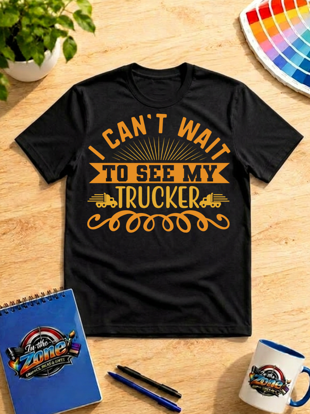 I Can't Wait to See My Trucker Graphic Shirt | Trucker Wife & Girlfriend Gift