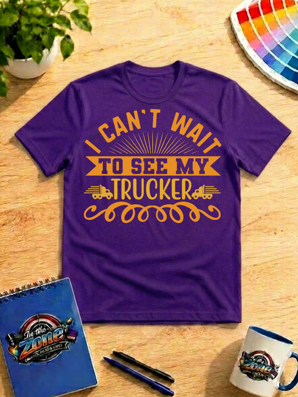 I Can't Wait to See My Trucker Graphic Shirt | Trucker Wife & Girlfriend Gift