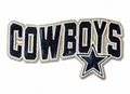 Dallas Cowboys Sequin Logo Patch – Navy, White & Gold Football Patch