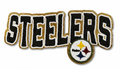 Pittsburgh Steelers Sequin Logo Patch – Black, Gold & White Football Patch