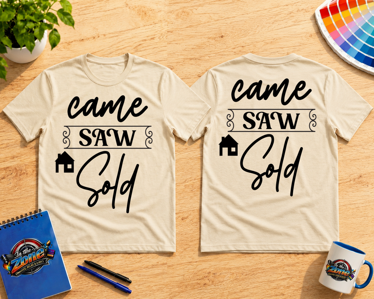 Came Saw Sold Realtor Shirt | Real Estate Agent Graphic Tee