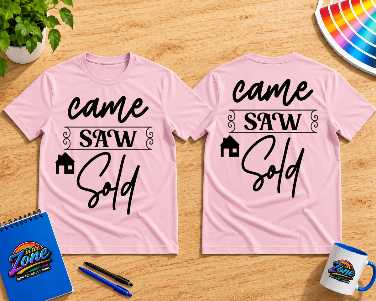 Came Saw Sold Realtor Shirt | Real Estate Agent Graphic Tee