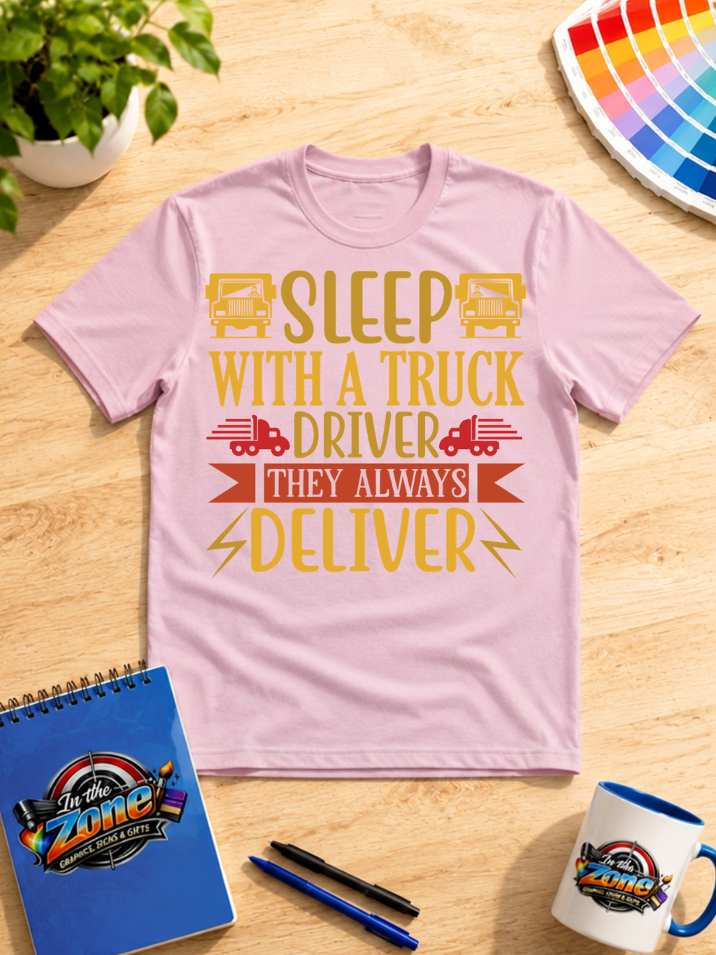 Sleep With a Truck Driver They Always Deliver Graphic Shirt | Funny Trucker Gift
