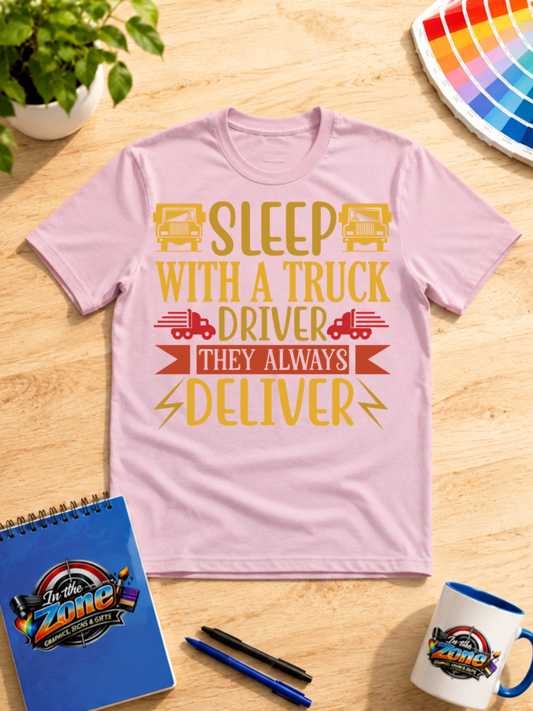 Sleep With a Truck Driver They Always Deliver Graphic Shirt | Funny Trucker Gift