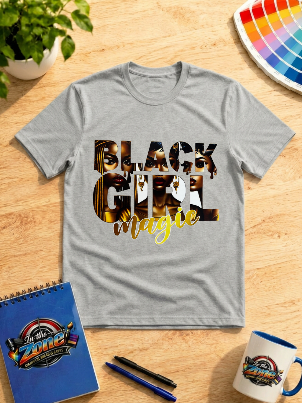 Black Girl Magic Graphic Shirt – Melanin Beauty Empowerment Tee