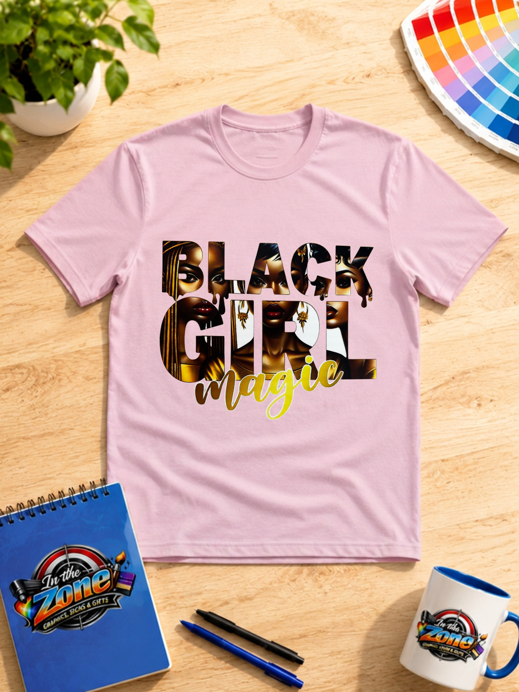 Black Girl Magic Graphic Shirt – Melanin Beauty Empowerment Tee