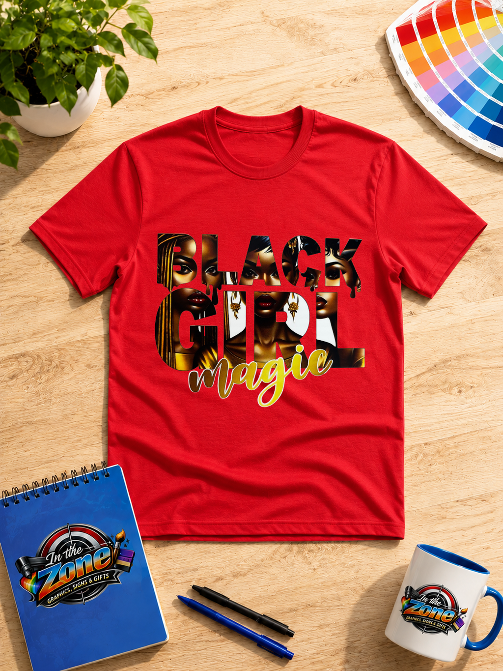 Black Girl Magic Graphic Shirt – Melanin Beauty Empowerment Tee