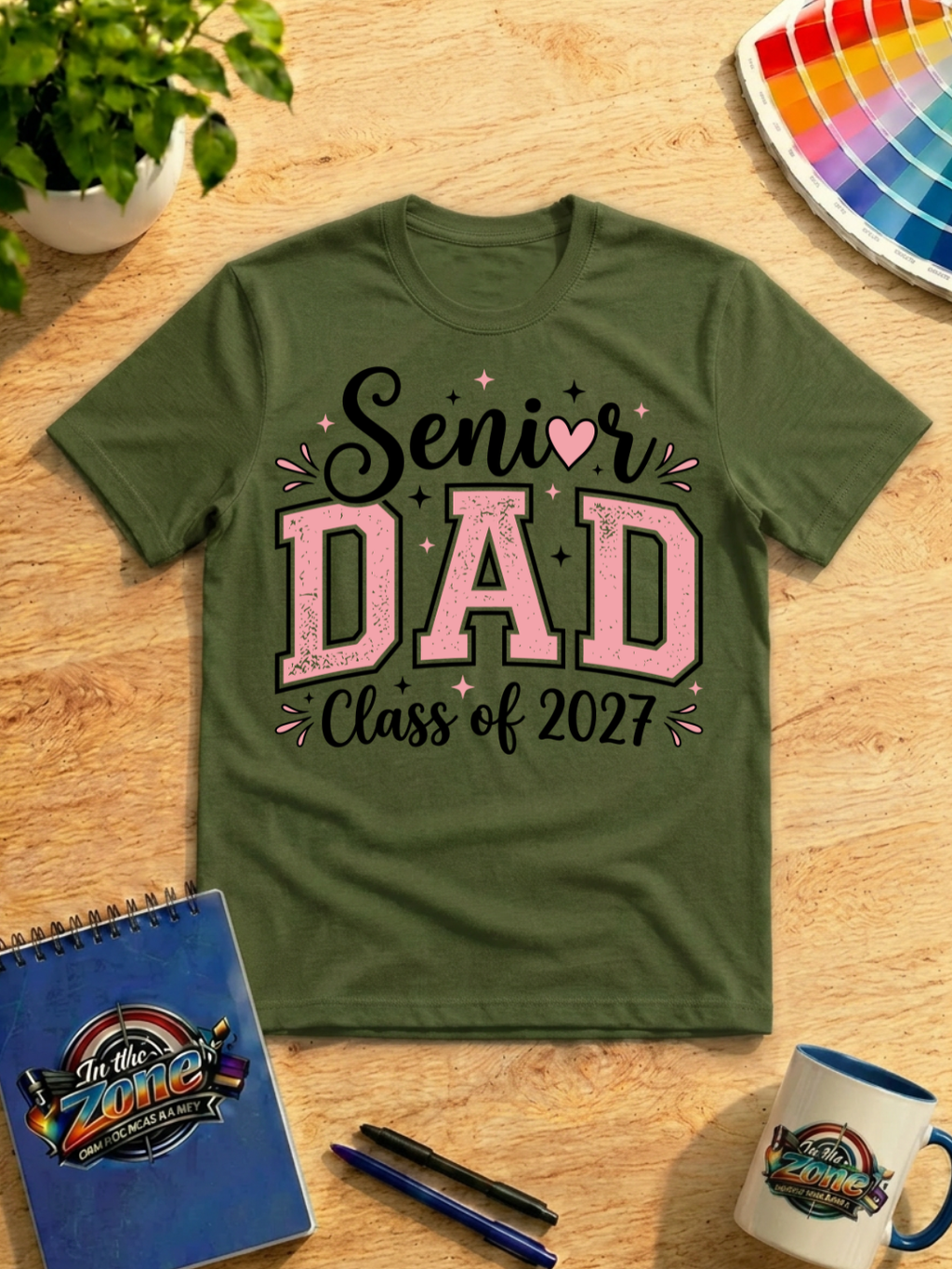 Senior Dad Class of 2027 Graphic T-Shirt | Graduation Dad Shirt