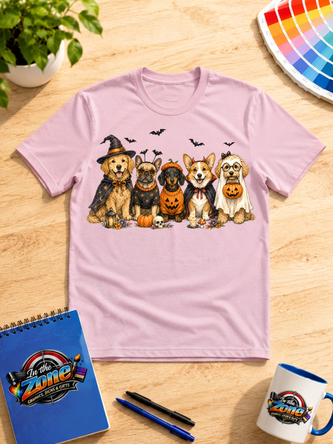 Halloween Dogs in Costumes Shirt – Cute Spooky Dog Lover Graphic Tee
