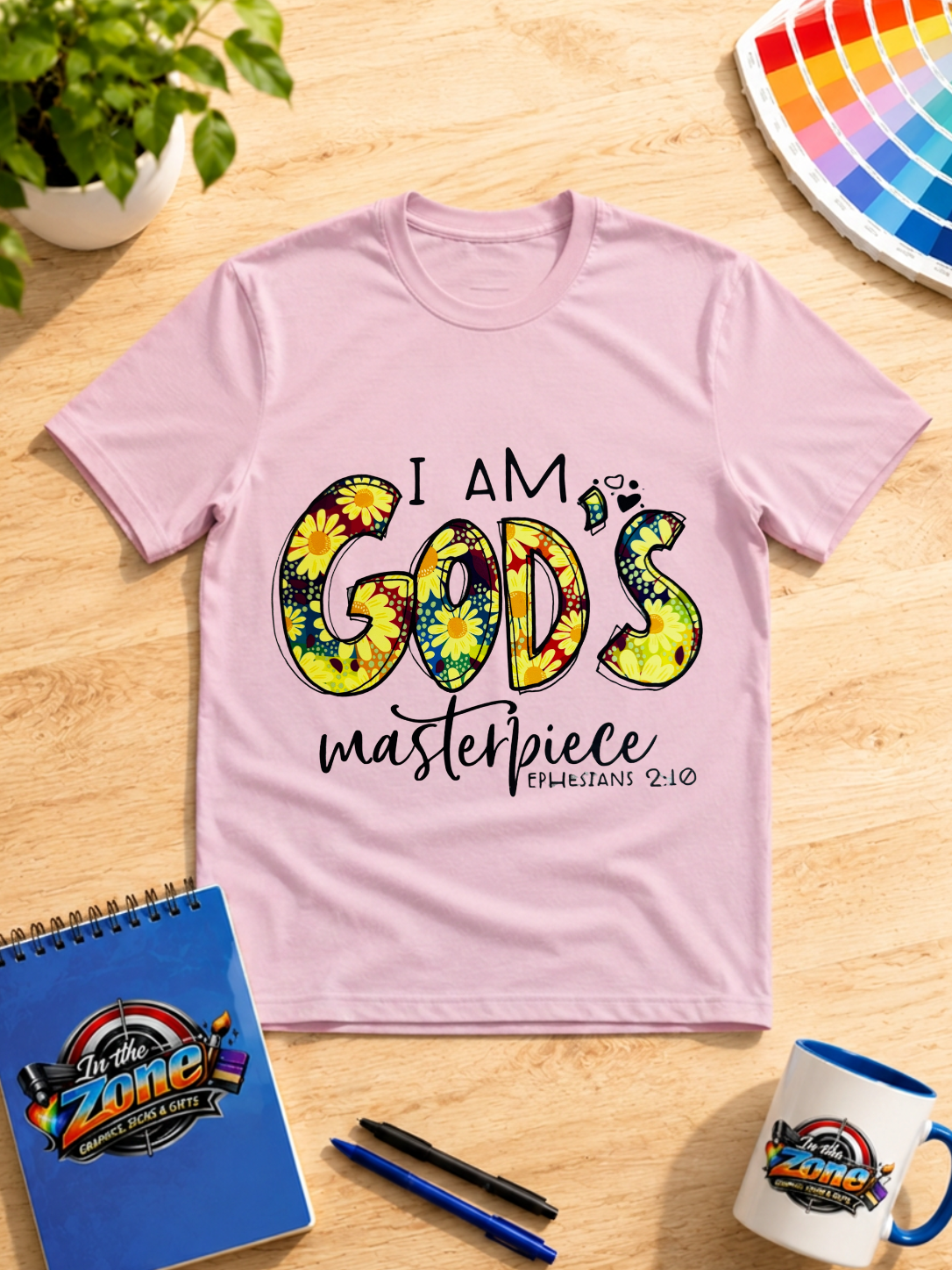 I Am God’s Masterpiece Ephesians 2:10 Christian Graphic T-Shirt