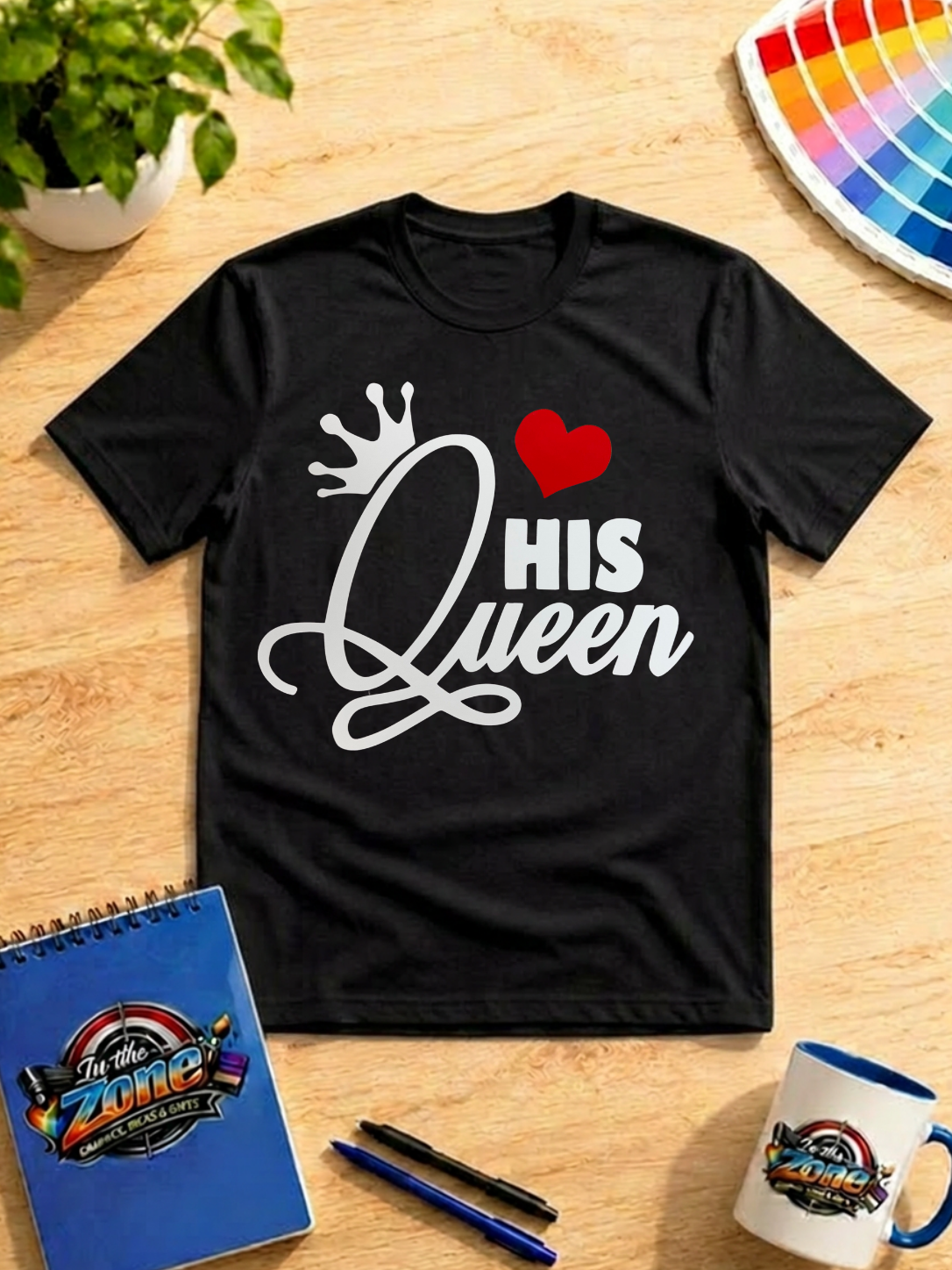 His Queen Graphic T-Shirt | Couples Love & Valentine’s Shirt