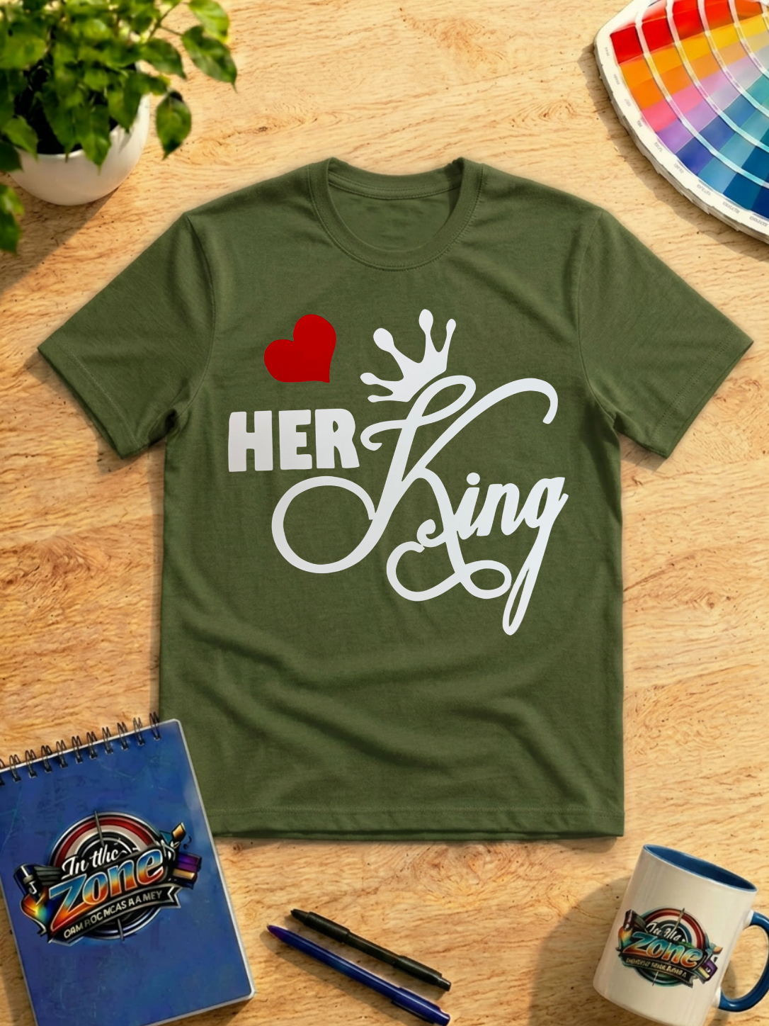Her King Graphic T-Shirt | Couples & Valentine’s Shirt