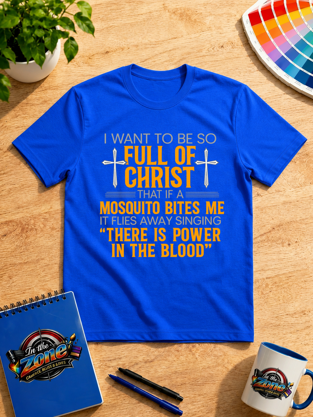Full of Christ Funny Christian Graphic T-Shirt | Faith Shirt