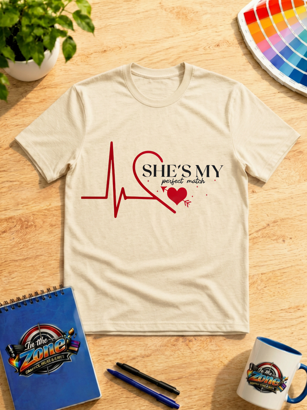 She’s My Perfect Match Graphic T-Shirt | Romantic Couples Shirt