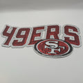 49ers Red & Silver Sequin Patch
