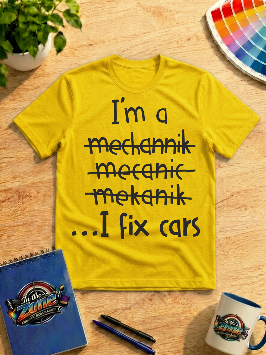 I'm a Mechanic... I Fix Cars – Funny Auto Mechanic Graphic T-Shirt in Black