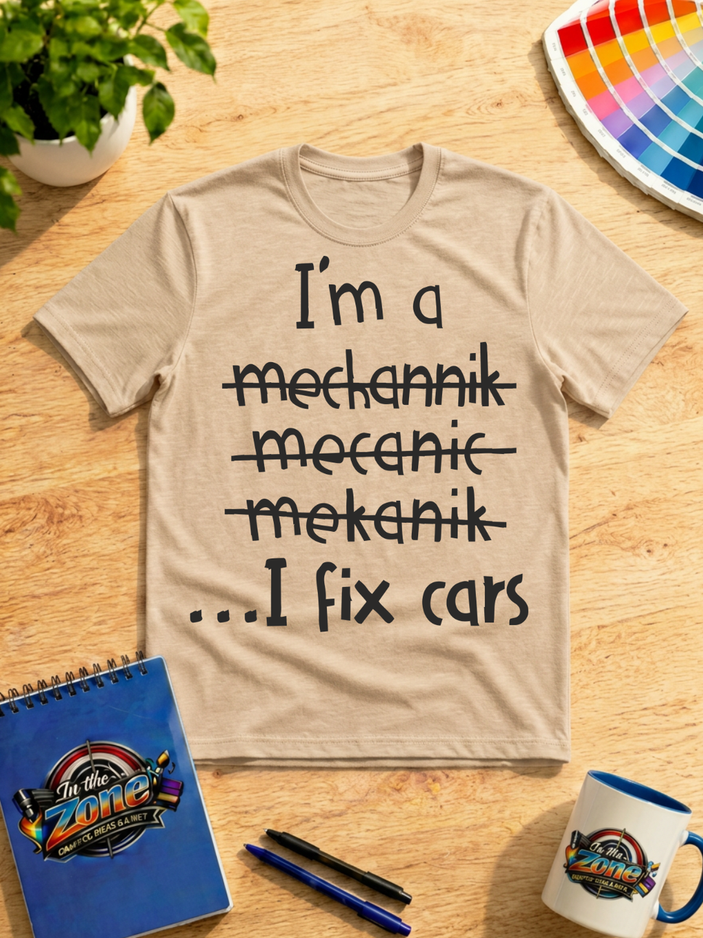 I'm a Mechanic... I Fix Cars – Funny Auto Mechanic Graphic T-Shirt in Black
