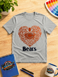 Chicago Bears Football Heart Graphic Shirt | Bears Fan Tee, Sweatshirt & Hoodie