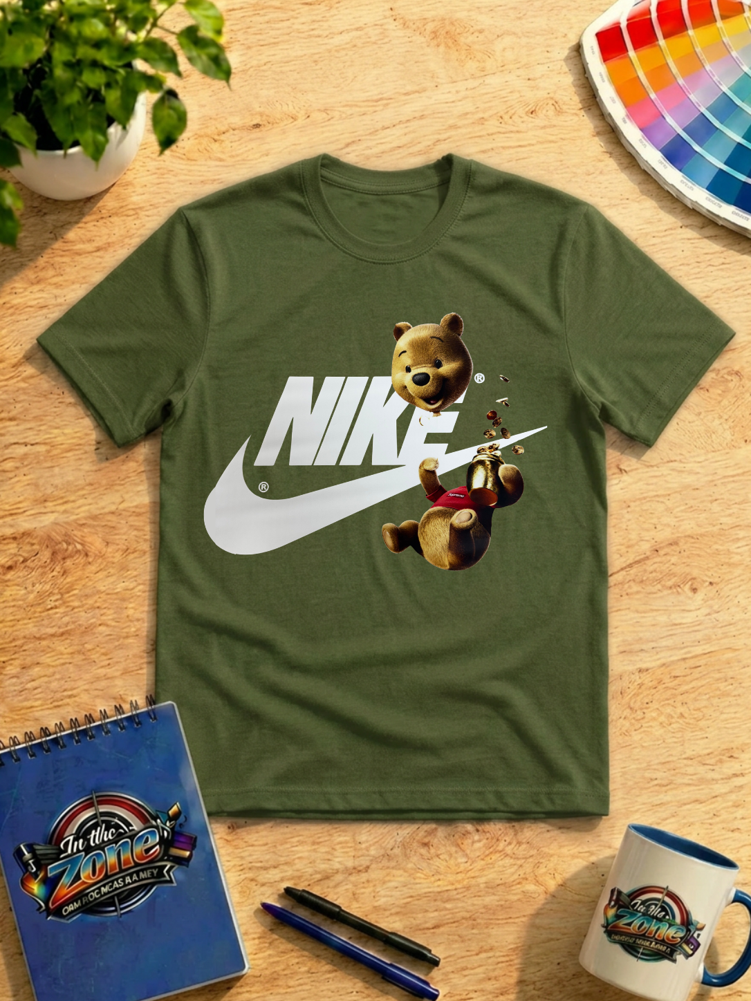 Winnie the Pooh Nike Swoosh Streetwear Graphic T-Shirt