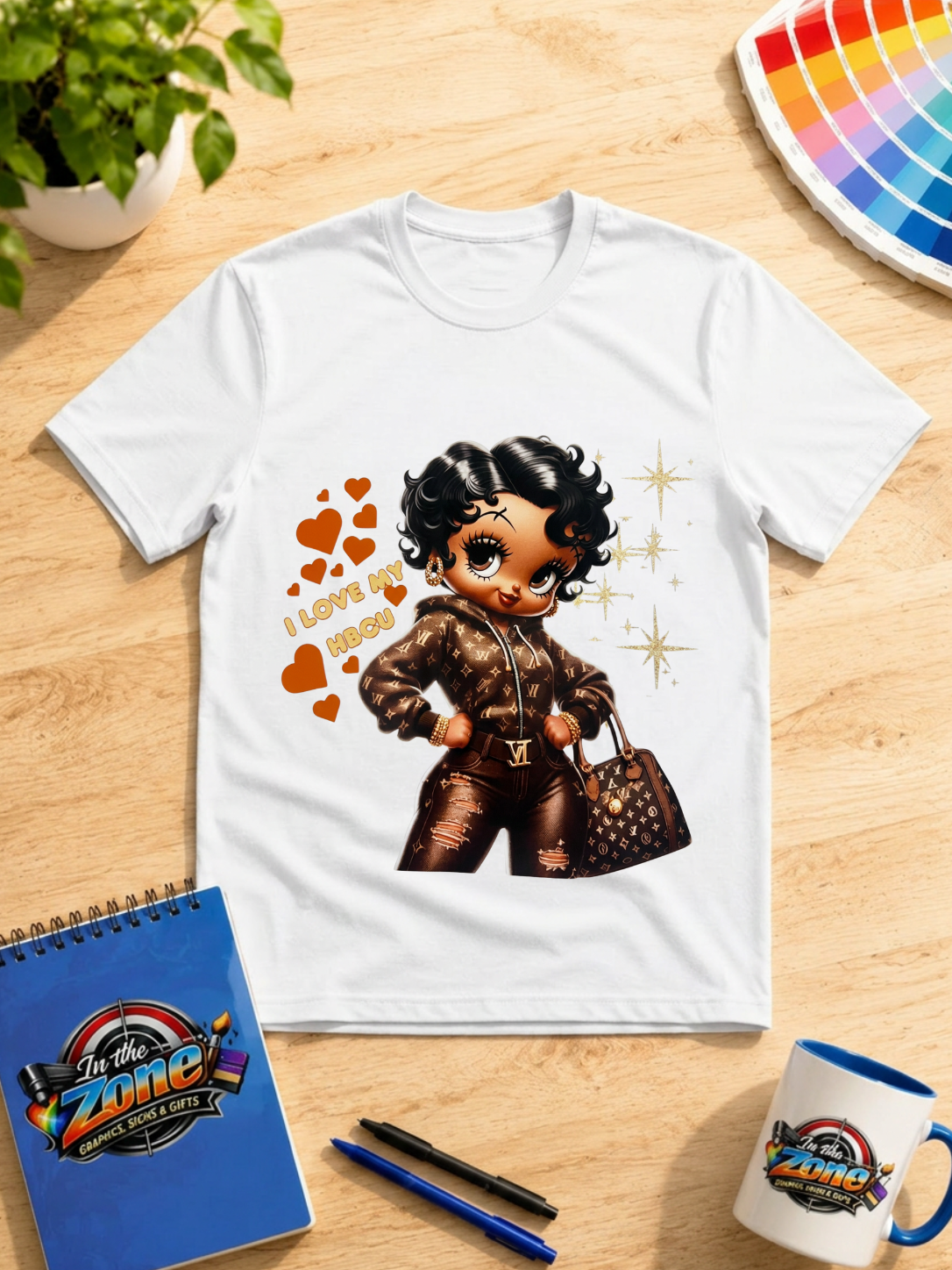 I Love My HBCU Glam Girl Graphic T-Shirt – HBCU Pride Fashion Tee