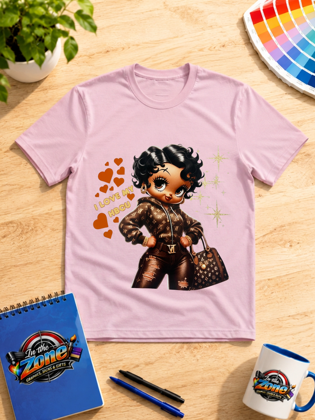 I Love My HBCU Glam Girl Graphic T-Shirt – HBCU Pride Fashion Tee