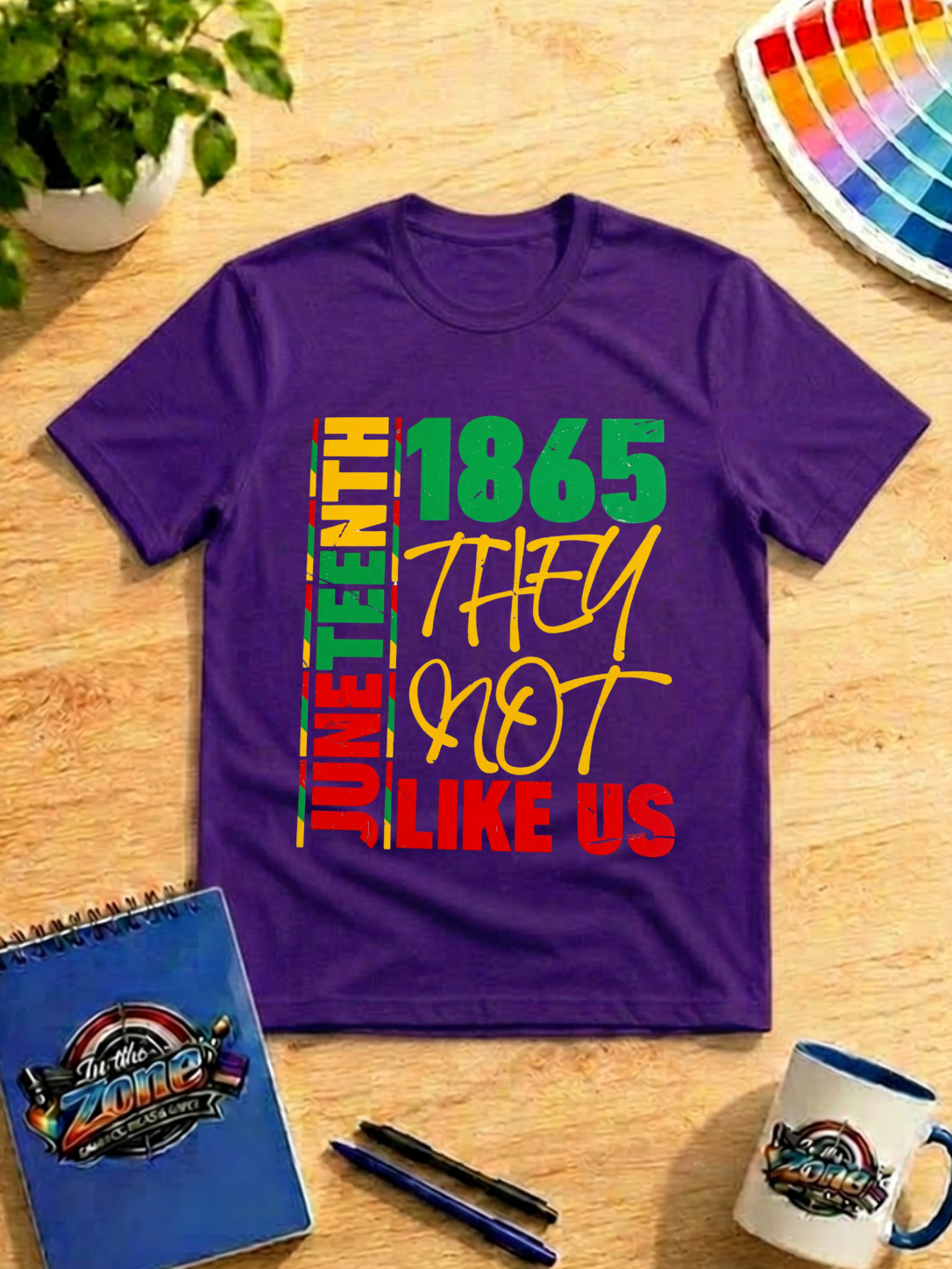 Juneteenth 1865 They Not Like Us Graphic T-Shirt – Black Freedom Celebration Tee