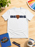 Bears Football Graphic T-Shirt – Navy & Orange Bear Game Day Tee