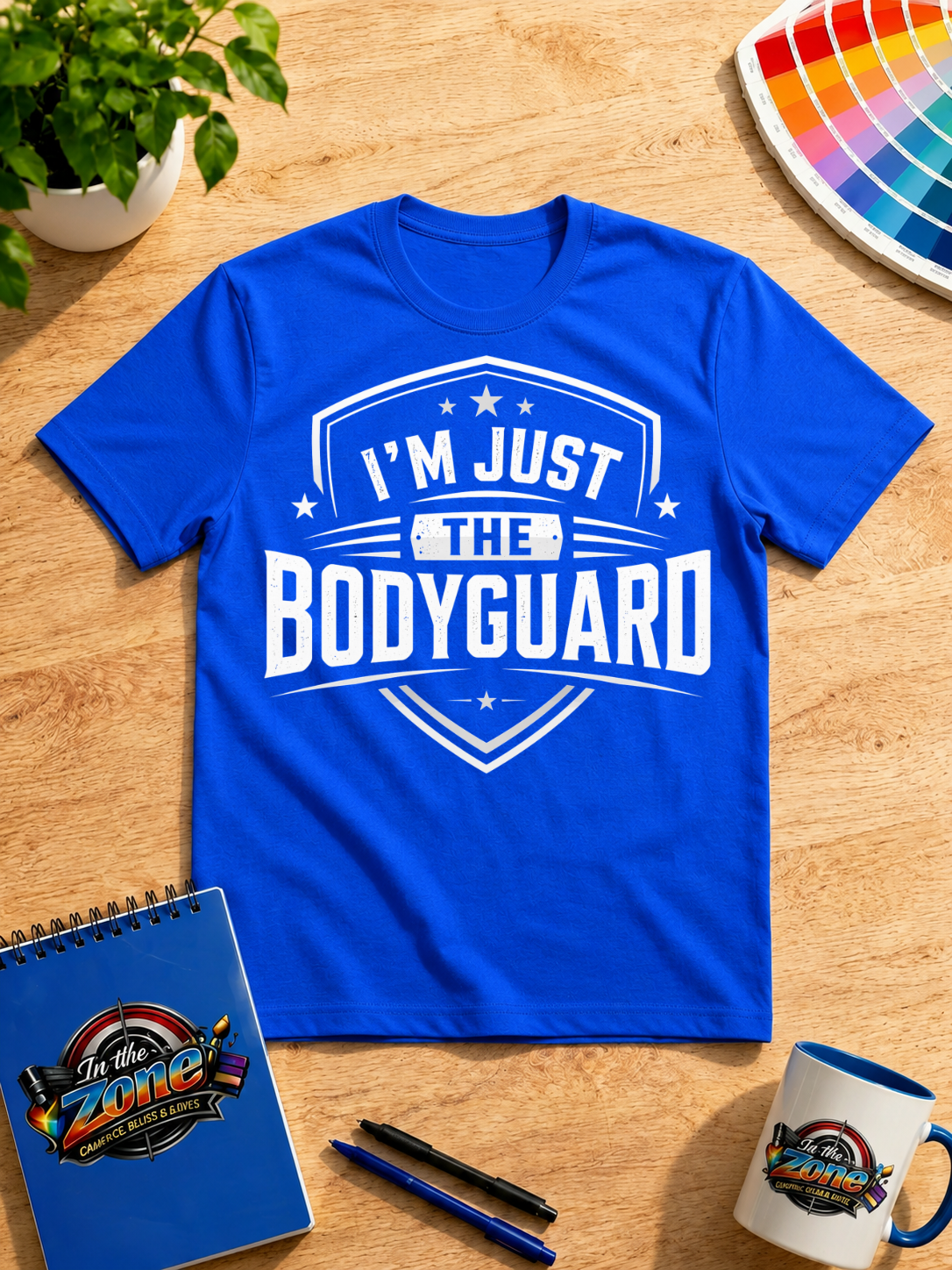 I'm Just the Bodyguard – Funny Security Guard Graphic T-Shirt
