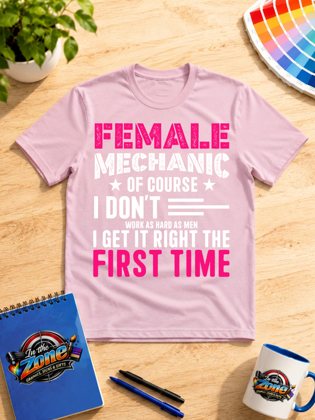 Female Mechanic Graphic T-Shirt | Women Auto Repair Technician Shirt