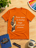 Your Aura Is Dusty, Sage Yourself Please Graphic Shirt – Funny Spiritual Witchy Tee