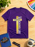 Not Perfect Just Forgiven Christian Graphic Shirt – Cross Faith Inspirational Tee