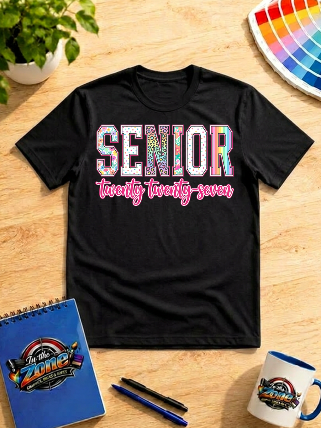 Senior Twenty Twenty-Seven Graphic T-Shirt | Class of 2027 Senior Year Shirt