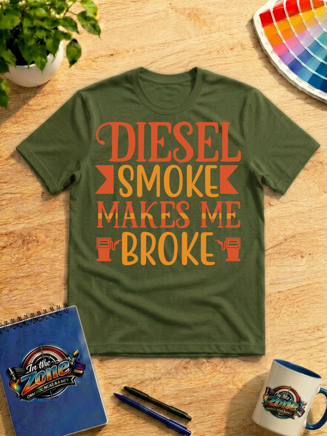 Diesel Smoke Makes Me Broke Graphic Shirt | Funny Diesel Truck Lover Gift