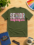 Senior Twenty Twenty-Seven Graphic T-Shirt | Class of 2027 Senior Year Shirt