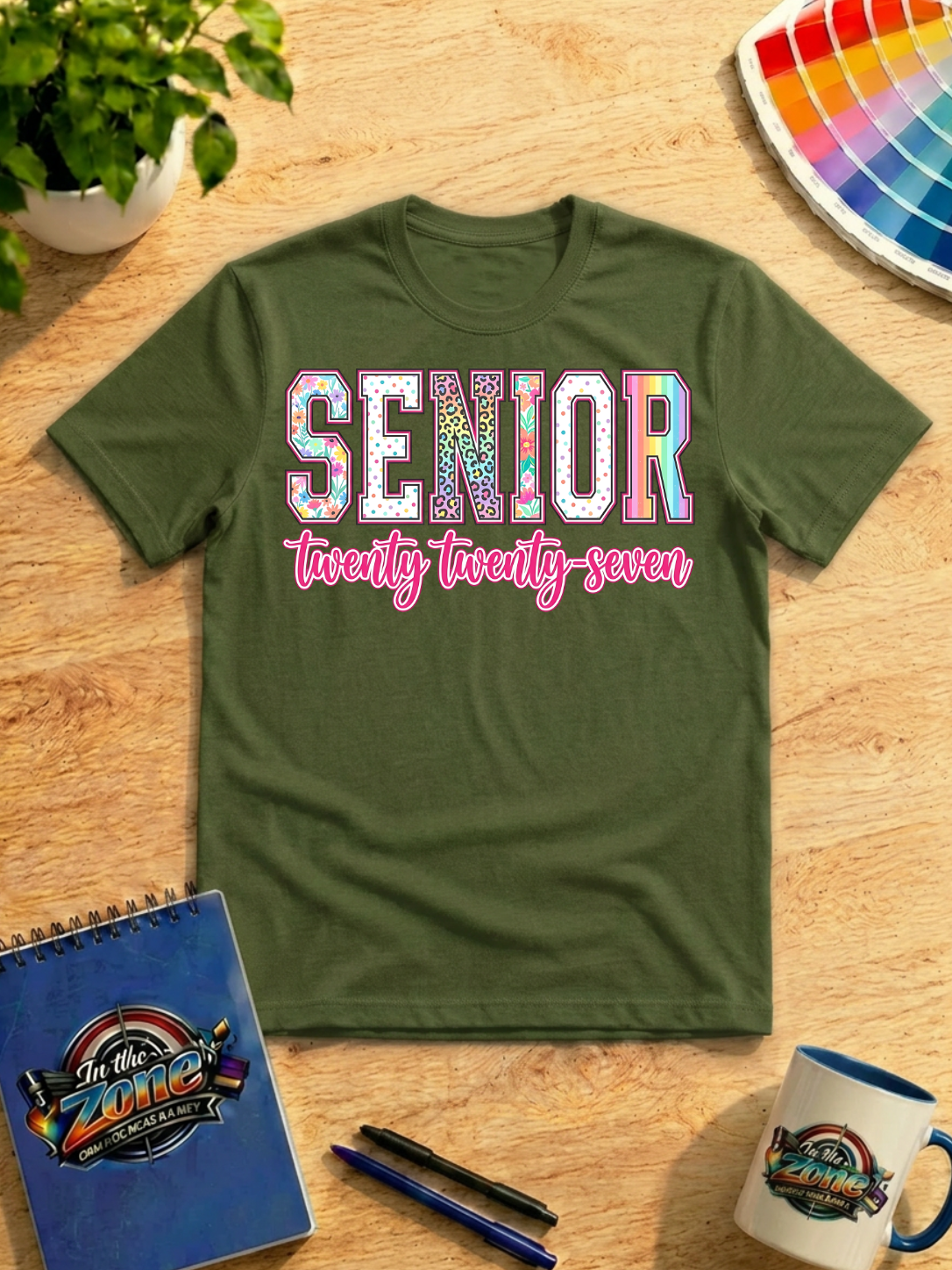 Senior Twenty Twenty-Seven Graphic T-Shirt | Class of 2027 Senior Year Shirt