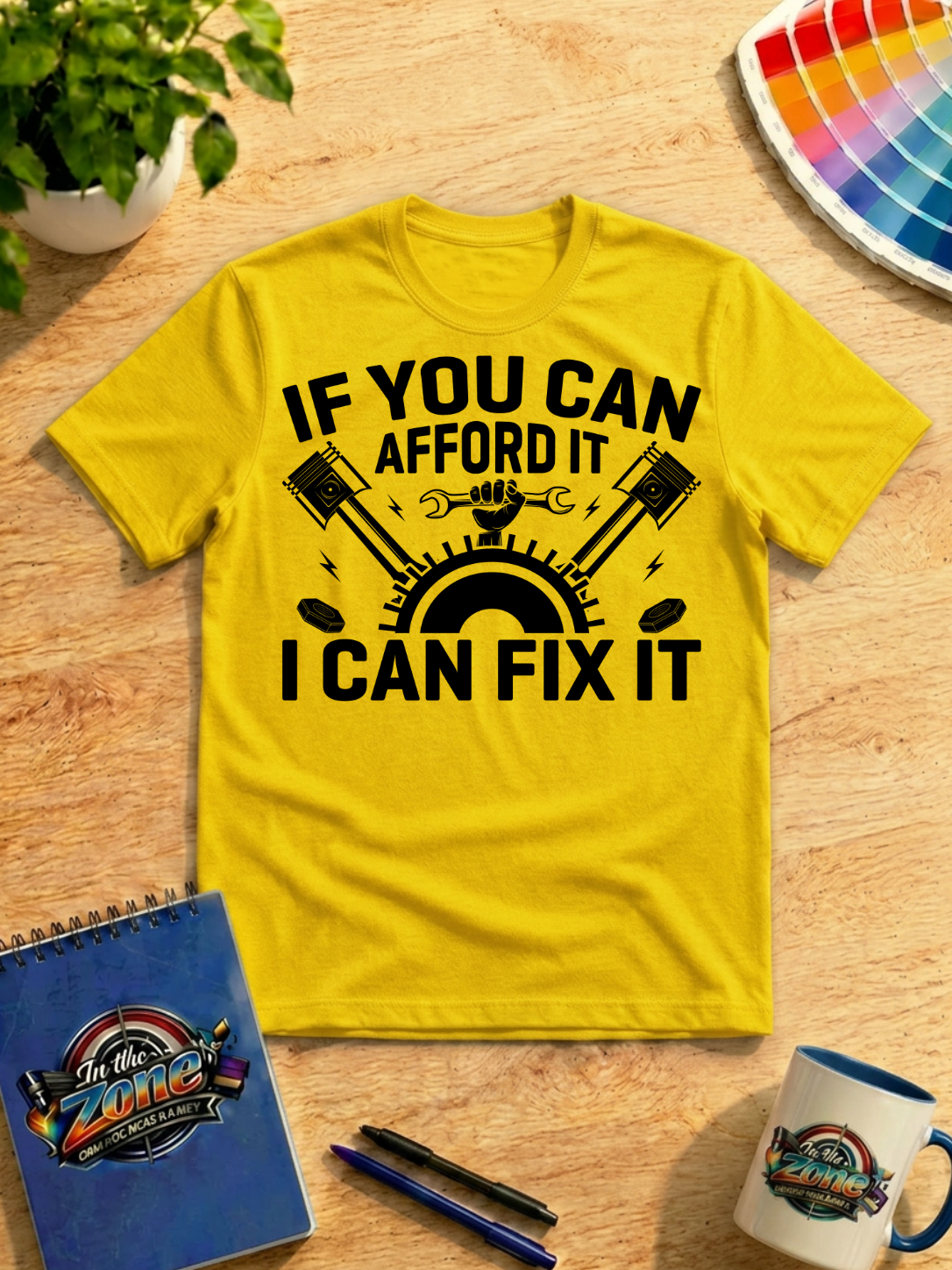If You Can Afford It, I Can Fix It – Mechanic Graphic T-Shirt in Black | Auto Repair Gift