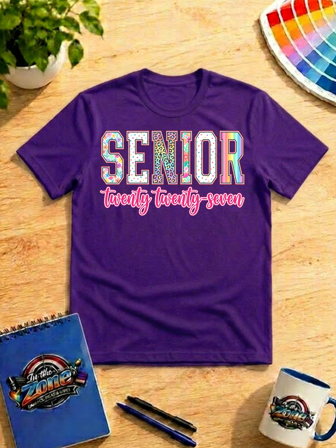 Senior Twenty Twenty-Seven Graphic T-Shirt | Class of 2027 Senior Year Shirt