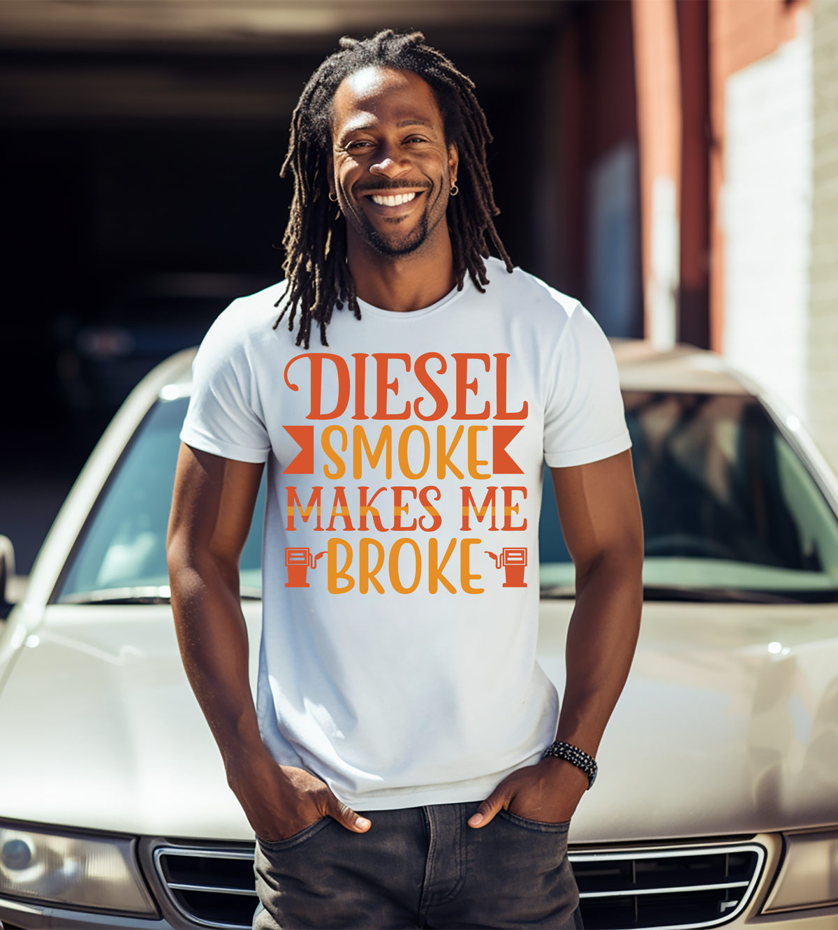 Diesel Smoke Makes Me Broke Graphic Shirt | Funny Diesel Truck Lover Gift